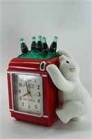 Polar Bear Red Clock