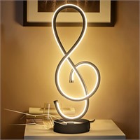LEIP Modern Table Lamp, LED Bedside lamp with USB