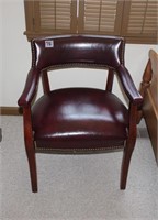 Leather/Wood Chair