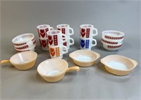 VINTAGE TERMOCRISA AND FIREKING BOWLS & MUGS