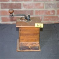 Antique Coffee Grinder wooden