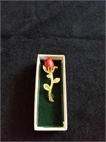 Beautiful red  rose pendant