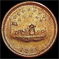 1864 Our Navy Civil War Token CLOSELY