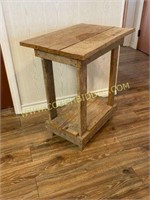 Handmade weathered wood table