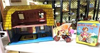 Dollhouse & Girl's Tricycle Toy