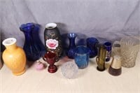 Lot of Vintage Vases, shot glasses etc.