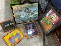 lot of hobbyist paintings