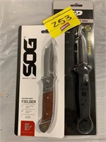 SEALED M&P UTILITY KNIFE, SEALED SOG FIELDER