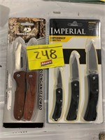 SEALED MOSSY OAK KNIFE SET, SEALED IMPERIAL KNIFE