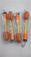4 New Carrot Shaped Baby Bottle Sponge With Scrub