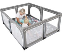 CHILDRENS PLAY PEN W/MAT AND BALLS 59x59IN