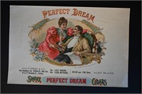 Perfect Dream Vintage Salesman Sample Cigar Label