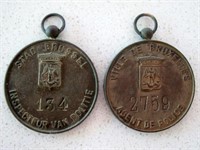 Two Brussels Police Inspector badges