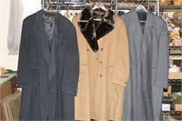 Clothing Lot: (3) Men's Dress Coats