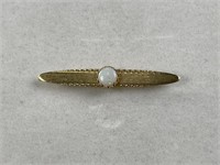 ZZ 1/20 12KT Gold Filled Opal Brooch