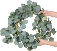 Artificial Eucalyptus Garland Greenery Faux Silk