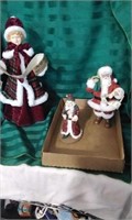 Santa  Figures and a Tree topper