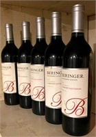5pcs- Beringer wine bottles- Cabernet Sauvignon