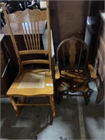 Rocking chairs.