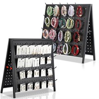 Foldable Two Sided Pegboard Display Stand
