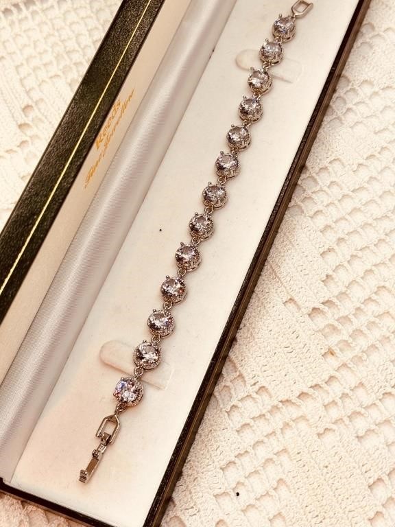 Sterling/ Moissanite 10ct Tennis Bracelet