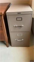 AK 2 drawer metal file cabinet