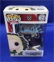 Charlotte Flair autographed Pop WWE figure, PSA