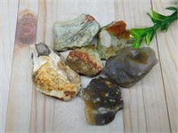 MIXED ROUGH ROCK ROCK STONE LAPIDARY SPECIMEN