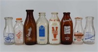 Clear & Amber Milk Bottles