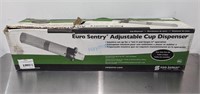 AS NEW EURO SENTRY ADJUSTABLE CUP DISPENSER, 23"