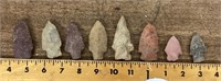 8 arrowheads