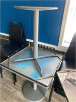 2 metal top 30” dining tables + Base