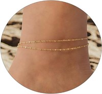 *NEW*$480 Pack of 37 Layered Ankle Bracelets