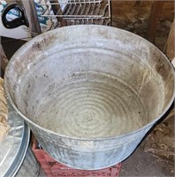 Vintage galvanized tub
