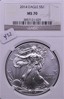 2014 NGC MS70 SILVER EAGLE