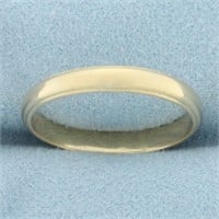 Banded Edge Wedding Band Ring in 14k Yellow Gold