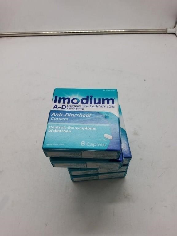 5 imodium anti diarrheal caplets