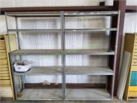 (2) 5-Tier Metal Shelving Unit