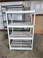 4-Tier Plastic Shelving Unit