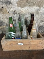 COLLECTION OF VTG. COLA BOTTLES