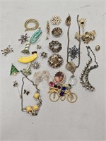 Vintage Prism, Necklace, Pins