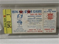 1974 ALL STAR GAME AT THREE RIVERS STADIUM TICKET