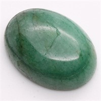 14.25 ct Glass Filled Emerald Cabochon