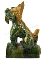 Chinese Ceramic Pixiu Mythical Creature Roof Tile