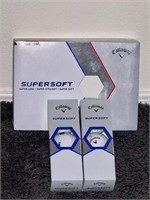 NEW SET (6) CALLAWAY SUPERSOFT PREMIUM GOLF BALLS