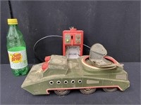 Vintage S&E Tin Military Toy RC Truck and Control
