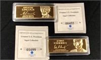 Abraham Lincoln & John F. Kennedy Comm. Ingots