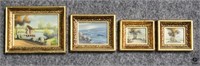 Miniature Paintings / 4 pc