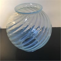 SWIRL URANIUM GLASS CEILING / PENDANT LIGHT SHADE