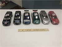 6 Die Cast Nascar Cars